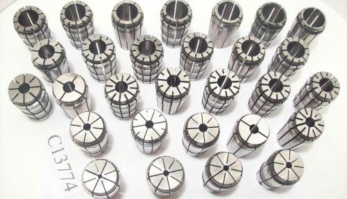 TG100 31 PC COLLET SET 3/16 - 1&#034; X 32NDS KENNAMETAL LYNDEX FOR TG 100 CAT 50 40