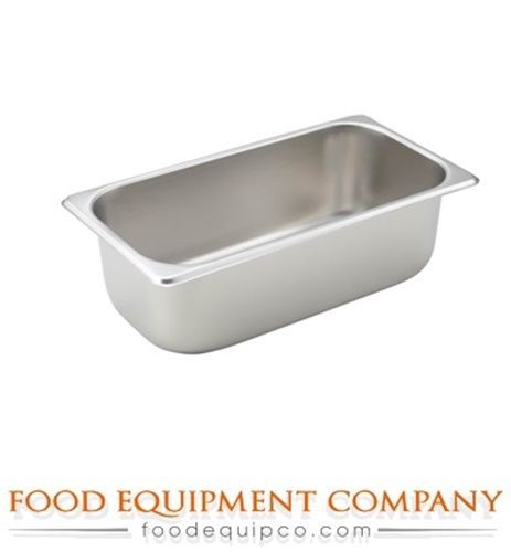 Winco SPT4 Steam Table Pan, 1/3 size, 4&#034; deep - Case of 24