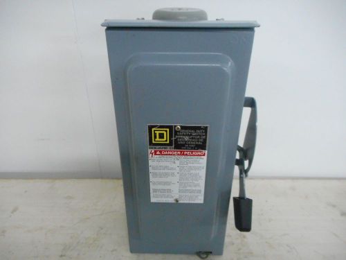 SQUARE D D222NRB 60 AMP 240 VOLT SINGLE PHASE FUSIBLE N3R OUTDOOR DISCONNECT