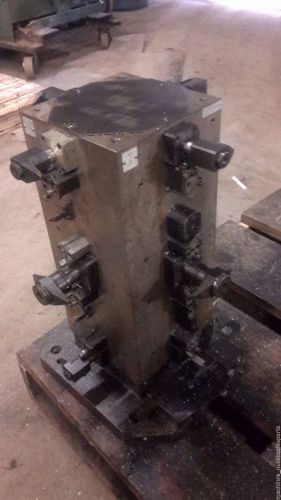 19&#034; x 18&#034; x 24.5&#034; Tombstone Fixture Plate For Horiz Machining Center Cast Steel