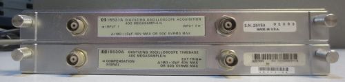 Hp/agilent 16530a &amp; 16531a 2-channel, 400 msa/s oscilloscope acquisition modules for sale