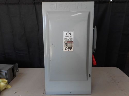 Siemens HF364 Safety Switch 200 Amp 600 Volt 3 Pole Non Fused Disconnect Indoor