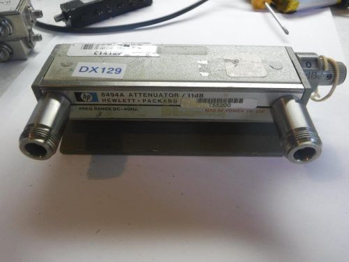 HP Agilent 8494A Manual Step Attenuator, 4 GHz, 11 dB, 1 dB steps w/ Option 001