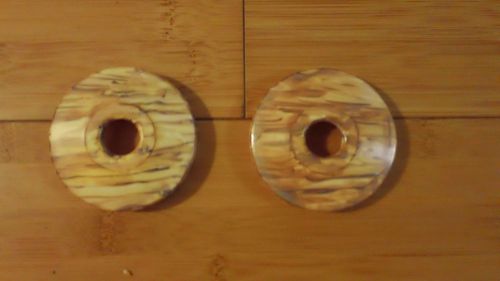 Simulated Wood Escutcheons (2) 1/2&#034; pipe hole