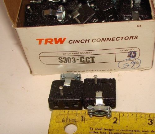 10pcs TRW S303-CCT 3 PIN CINCH JONES CONNECTORS for HAM AMATEUR RADIO ++
