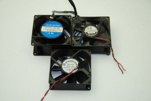 Lot of 3, 3&#034;Axial Fans, Models Vary in Lots
