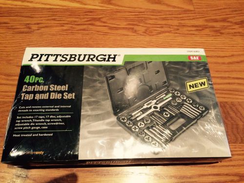Pittsburgh 40 piece Carbon Steel Tap and Die Set - # 62831 - NEW