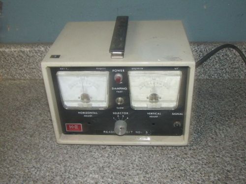 ++ K&amp;E HUGHES MODEL 3850  AUTOCOLLIMATING ALIGNMENT LASER DISPLAY / READOUT -A