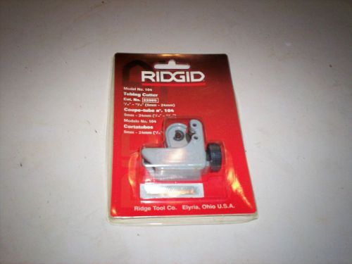 NEW Ridgid # 104  3/16&#034; to 15/16&#034; Quick Acting Tubing Cutter # 32985
