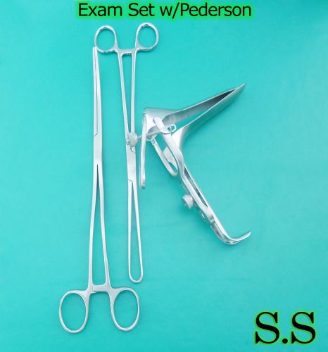 Exam Set w/Pederson Speculum Medium Gynecology Instruments