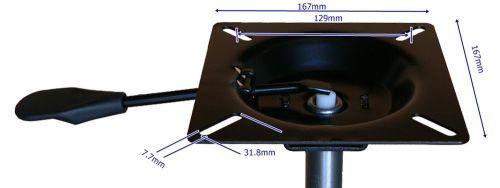 Oajen chair mechamism seat plate for office chair, 6.5&#034; square