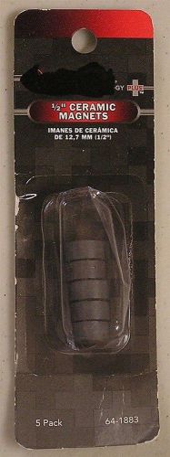 RadioShack 1/2-in Ceramic Magnets 5-Pack 64-1883