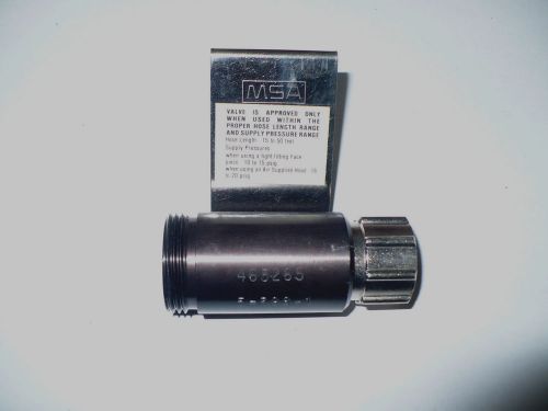 Msa continuous flow adjustable valve, 5-398-1, new for sale