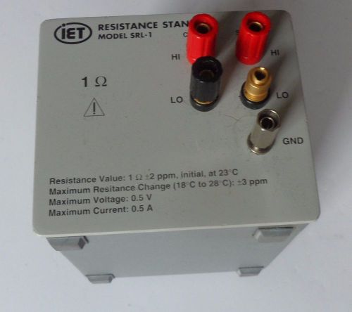 IET SRL-1 Resistance Standard 1 Ohm