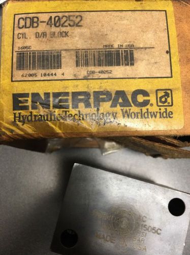 ENERPAC CDB-40252 BLOCK CYLINDER CDB40252 5000psi .98&#034; Stroke 9750# Clamping