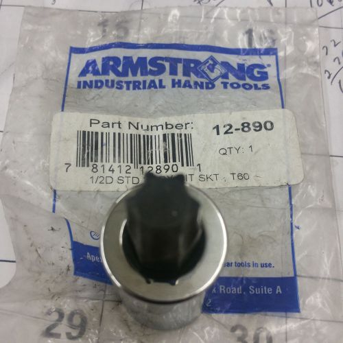 Armstrong 12-890 1/2-Inch Drive Standard Length Torx Driver Socket T60