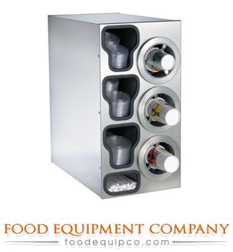 Dispense-Rite CTC-C-3RSS adjustable Cup Dispensing Cabinet