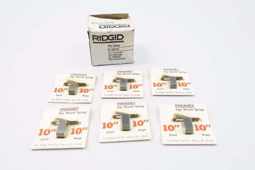 NEW BOX OF 6 RIDGE TOOL 31620 RIDGID 10 IN WRENCH COIL AND FLAT SPRING D531380