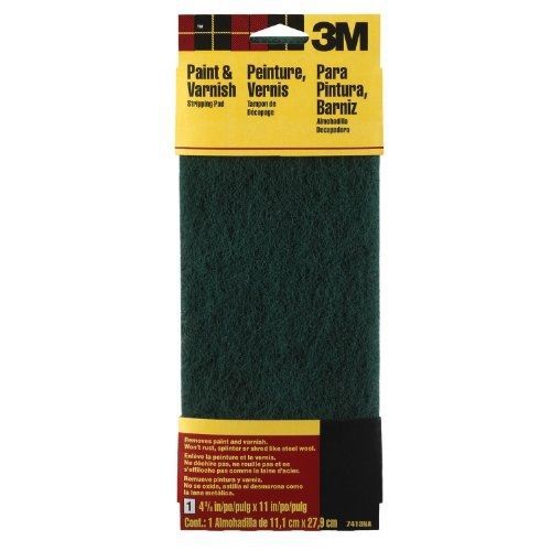 3M Hand Sanding Stripping Pad, Green, Coarse, 4.375-Inch by 11-Inch