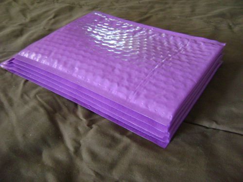 10 Purple 4 x 8 Color Bubble Mailer Self Seal Envelope Padded Mailer
