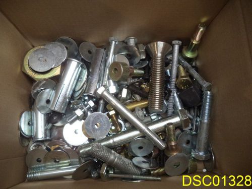 45 lbs: mixed lot of bolts, nuts, washers &amp; lock washers, many types and styles for sale