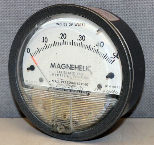 Dwyer Instruments 2000-0C Magnehelic Differential Pressure Gauge Gage