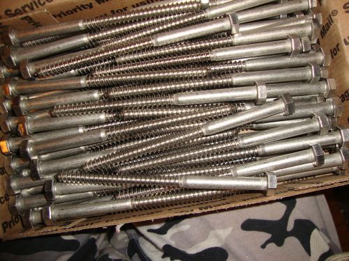 5/16&#034; X 5&#034; Stainless Steel Lag bolts 80 total  st-451