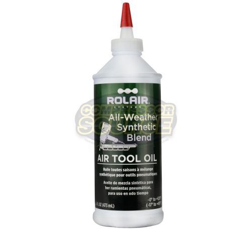 Rolair pneumatic air tool oil lube lubricant 16 oz ounces oiltool16 for sale