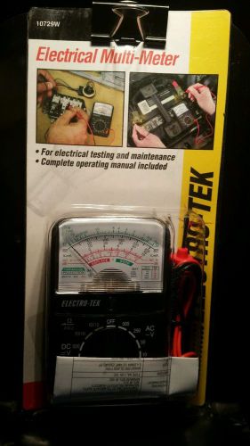 Electro - Tek electrical multimeter 10729W New