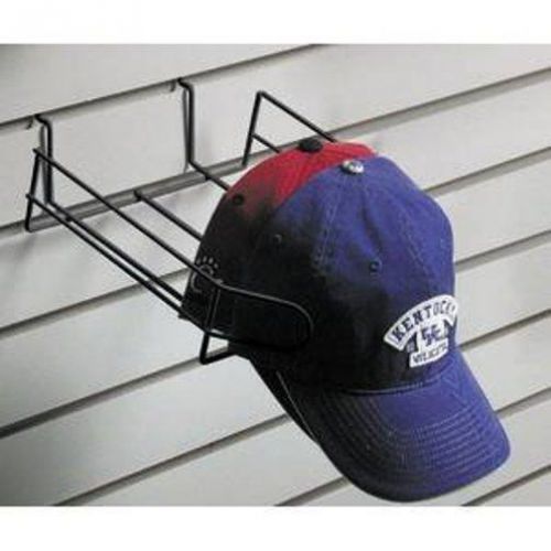 Wire cap hat display 4 slat wall / pegboard - extra long holds 12 caps folded for sale
