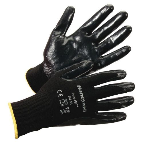 Honeywell pure fite 380 nitrile palm coated gloves, size 9/l, 12 pair |(8e) for sale