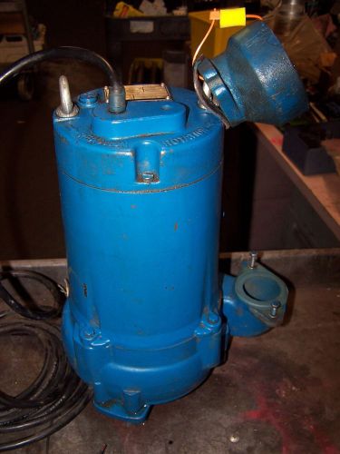 Dayton teel 1 hp submersible sewage pump 460 vac 210 gpm 30 hd ft type 2p354c for sale