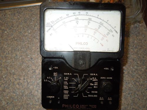 Vintage Philco Circuit Tester Model 7005 Made in USA Used