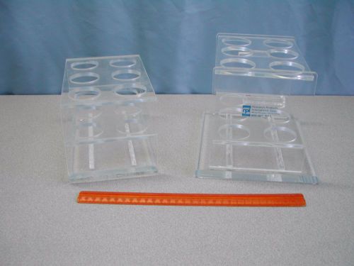 Lot of 2 rpi acrylic test tube rack large for sale