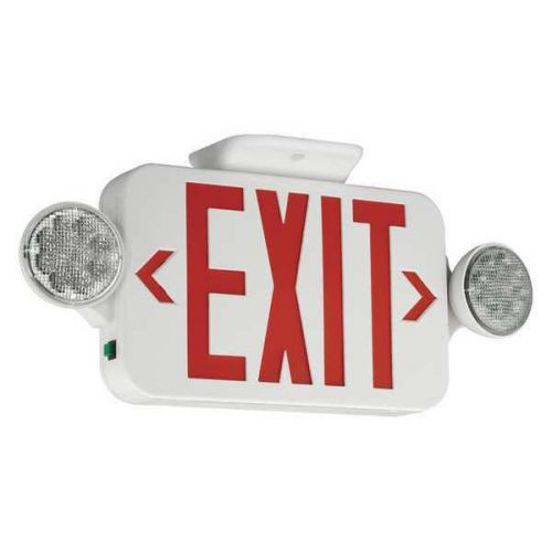 Exit Sign with Emergency Lights, Hubbell Lighting - Compass, CCR NEW !!!