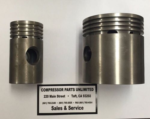 QUINCY, Q-325, AIR COMPRESSOR, HI AND LOW STAGE PISTONS. .010 OVER STANDARD