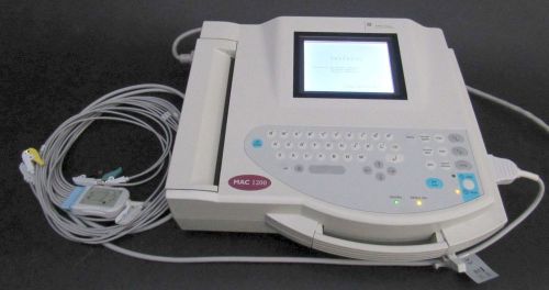 GE MAC 1200 EKG UNIT WITH CABLE