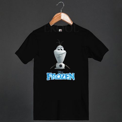 Disney Frozen Olaf The Snowman Face T-Shirt Movie Anime Anna Elisa Size S-3XL