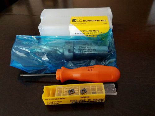 Kennametal Indexable Drill .500DIA 3XD RH.750.  DFR0500R3SSF075
