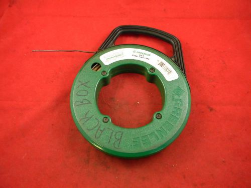 Used Greenlee 438-5H Steel Fish Tape 50 foot 1/8&#034; Cacle Puller Electric