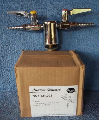 American standard  lab turret  ball valve for air vac gas 7274.521  nib for sale