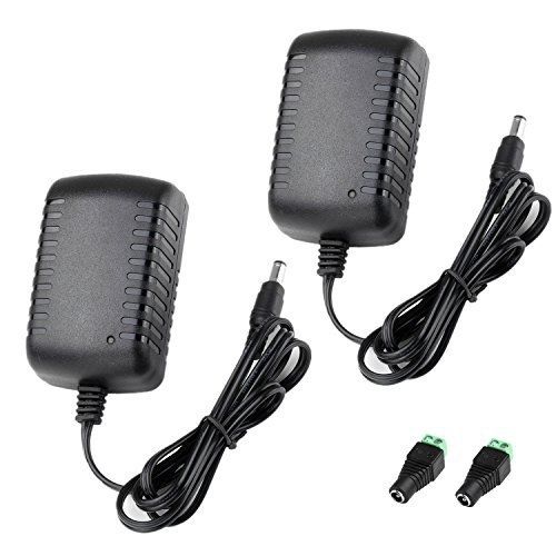 2x JACKYLED New DC 12V 2A 2.0A Switching Power Supply Adapter For 110V- 240V AC