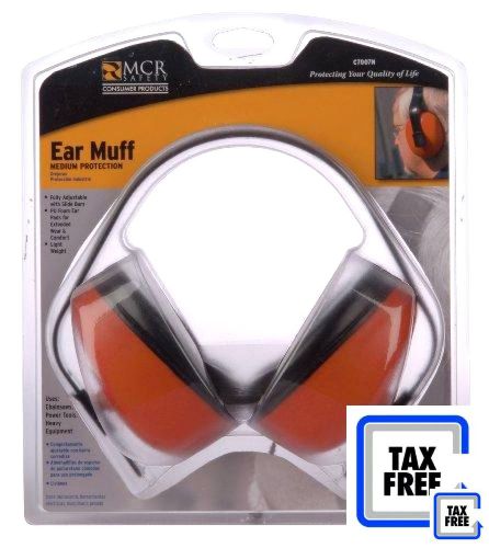 MCR Safety C7007N Earmuffs Lightweight with Soft Ear Pads
