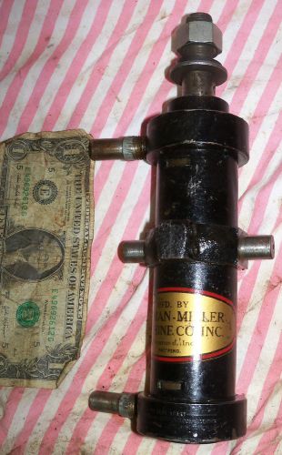 Vintage ortman-miller air pnuematic hydraulic cylinder 3/4&#034; bore 2.5&#034; stroke for sale