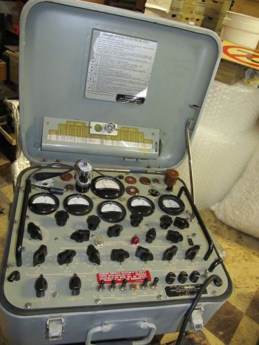 Vintage Military TV-2A/U Tube Tester,  Pictured Working