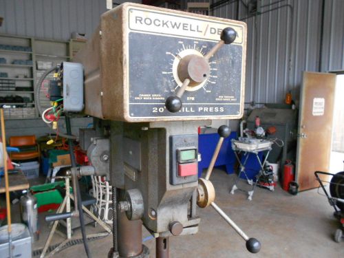 Rockwell 20&#034; drill press variable speed 1.5 hp 70-6x0  3 phase for sale
