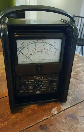 Simpson 260 Series 4 Analog Multimeter  *AS-IS / FOR PARTS* UNTESTED*