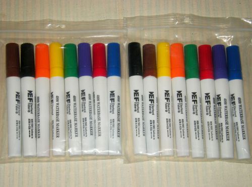 Lot of 16 Permanent Markers 8 Assorted Colors Eberhard Faber 4000 Waterbase New