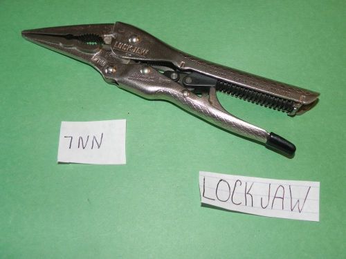 &#034;LOCKJAW&#034; 7NN  needle nose JAW LOCKING PLIERS  USED) tool mechanic chrome