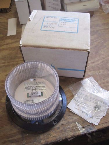 Cooper wheelock max-dc-c 12-90vdc 12w clear double flash max strobe new js for sale